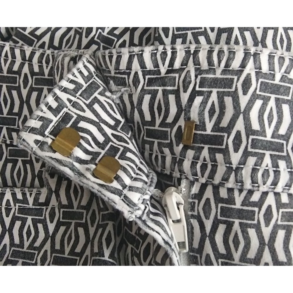 Cache Jeans Size 0 Geometric Patterned Multicolor… - image 3